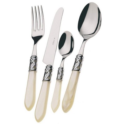 ALADDIN Cutlery Service - 75 Pieces - Ivory
